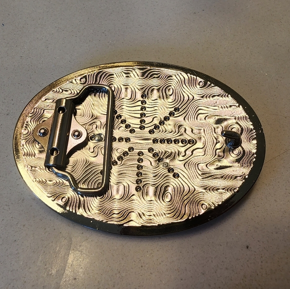 New Faith Cowboy Horse At Cross Belt Buckle - Picture 5 of 7